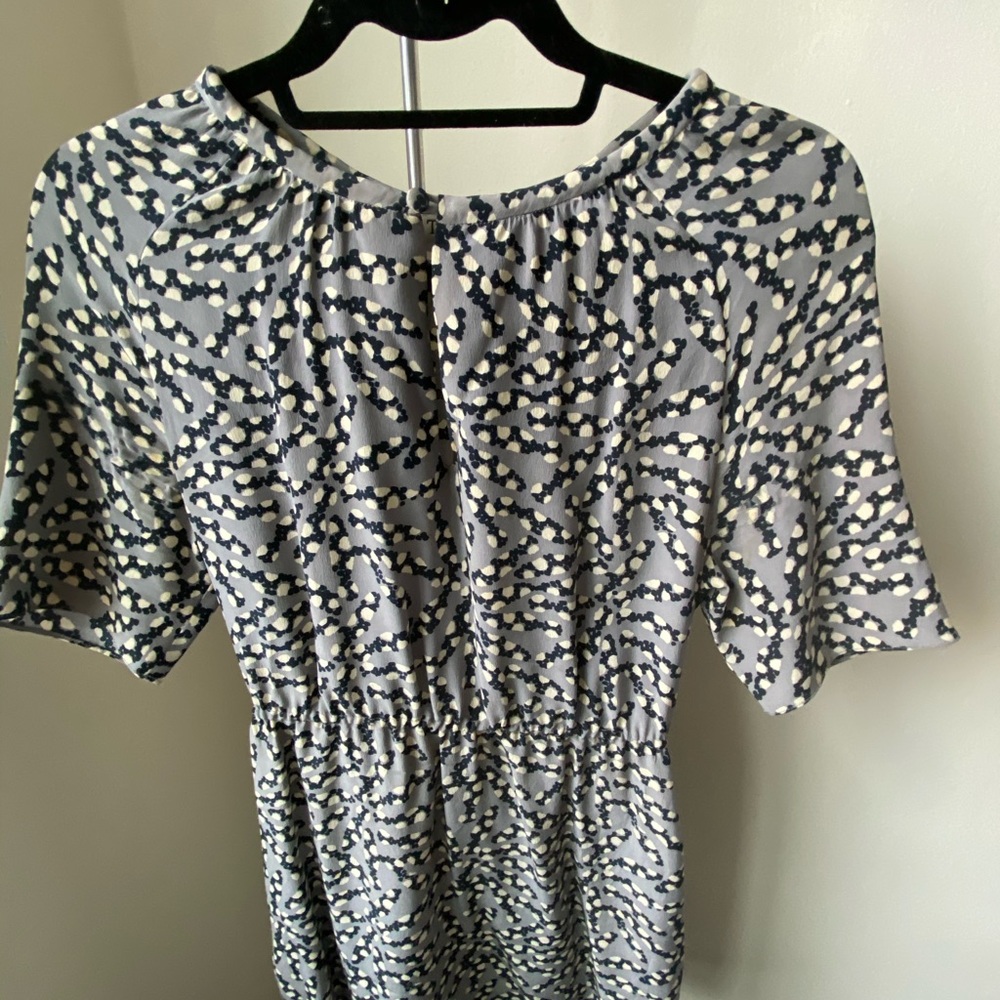 Tucker Silk Keyhole Mini Dress